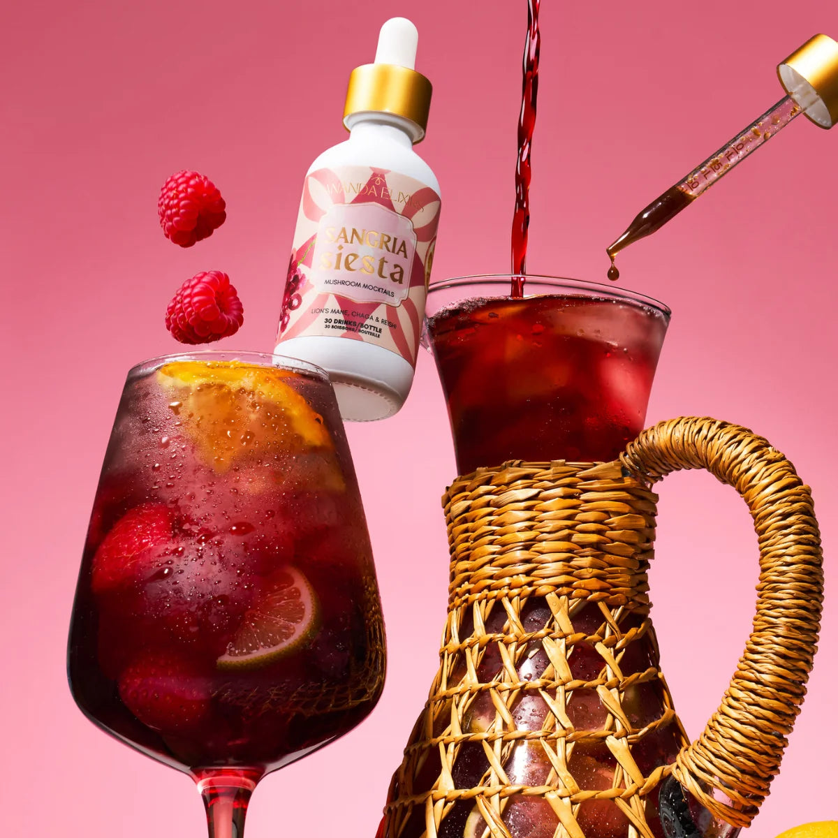Ananda Elixirs-Mushroom Mocktails-Wellness-Sangria1-The Detox Market | Sangria