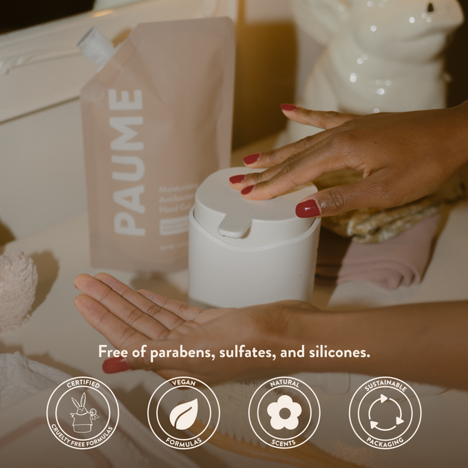PAUME-At Home Sanitizer Kit: PAUME Pump + Refill Bag-Body-SaniBoxKit2-The Detox Market | 