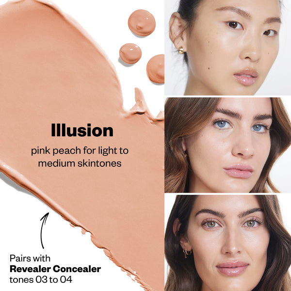 Kosas-Revealer Extra Bright Color Corrector-Makeup-ShadeFinderIllusion-The Detox Market | Illusion - Pink Peach for light to medium skin tones