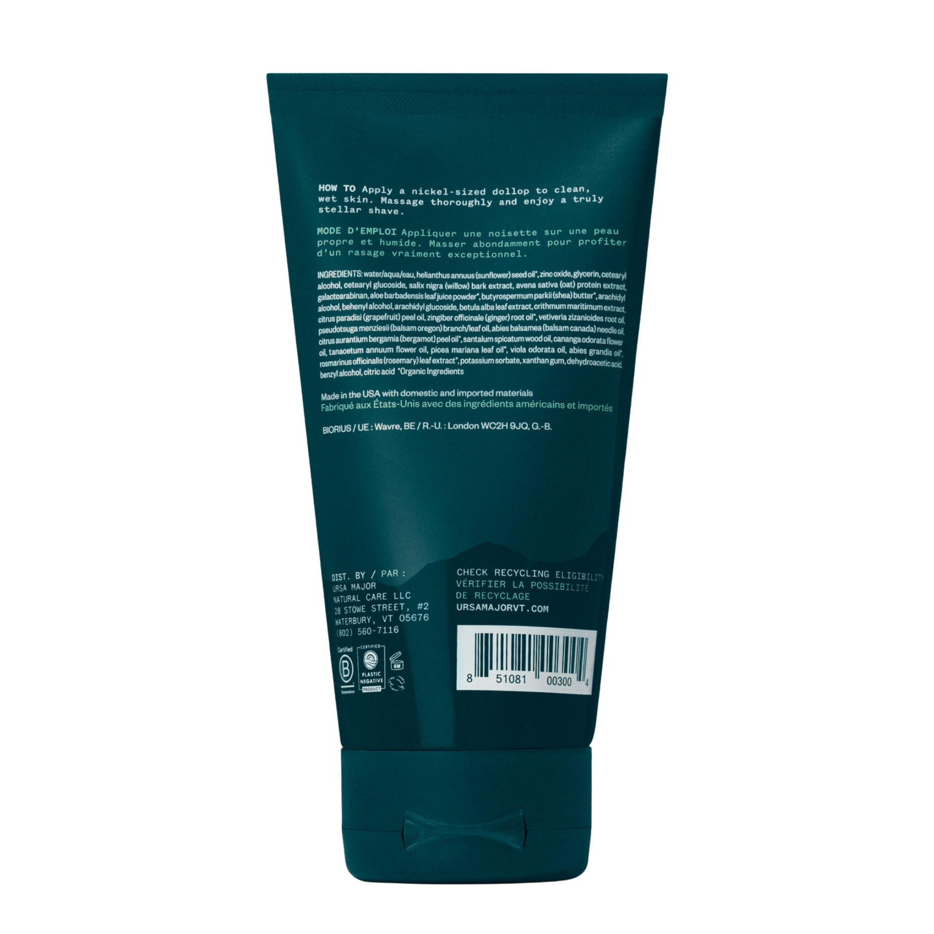 Ursa Major-Stellar Shave Cream-Body-StellarShaveCream2-The Detox Market | 