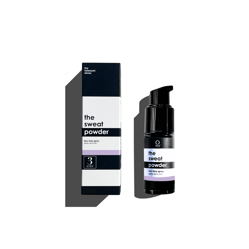 Kaia Naturals-The Takesumi Detox® The Sweat Powder - Sakura Blossom-Body-item7010sweatpowdersprayandboxsakurablossom-The Detox Market | 