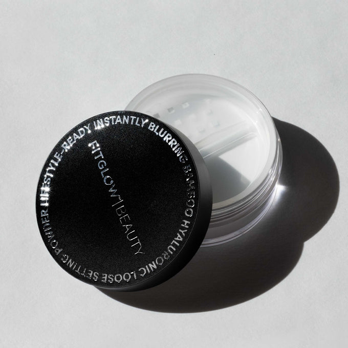 Bamboo Hyaluronic Loose Setting Powder - Makeup - Fitglow Beauty - loosepowder03_creative - The Detox Market | 