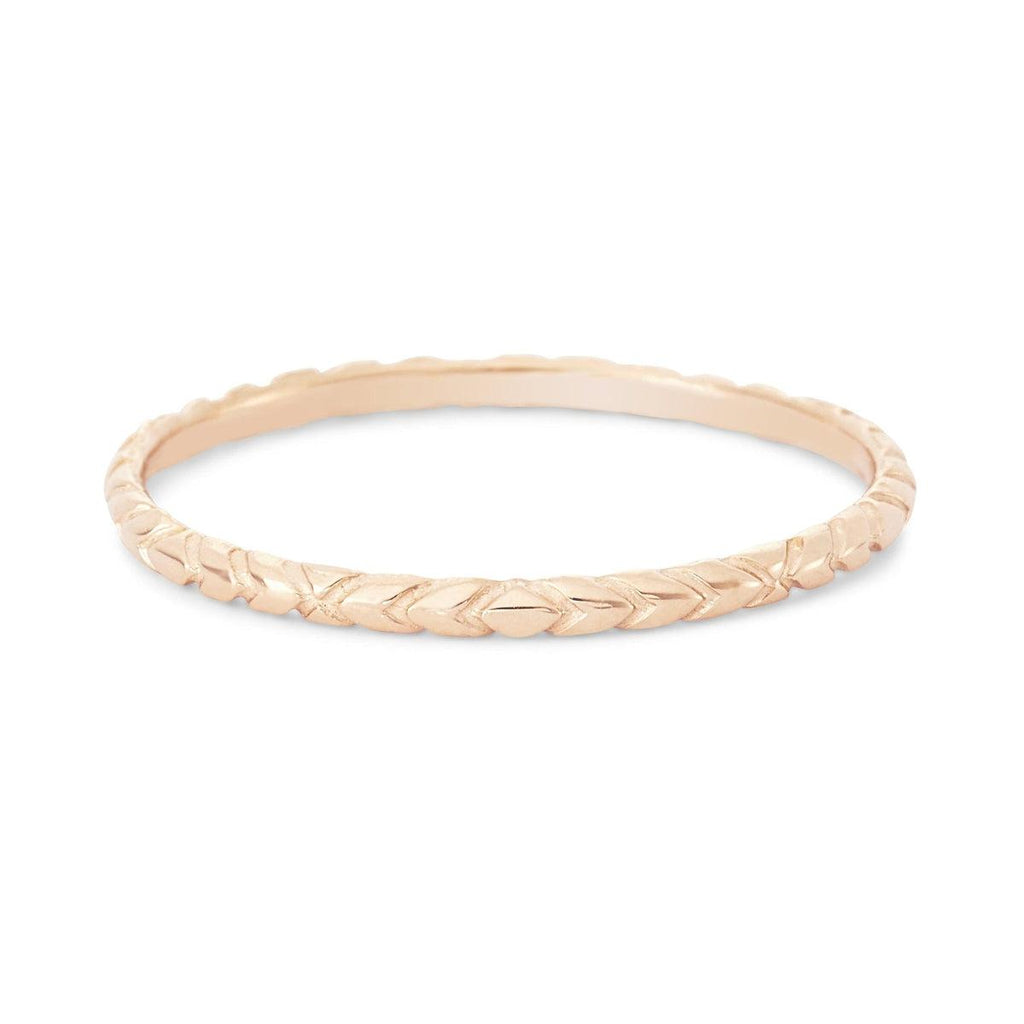 bluboho-Revival Stacking Ring - 14k Yellow Gold-