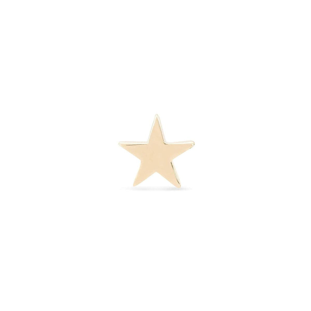 bluboho-Everyday Little Stella Star Earring - 14k Yellow Gold-Single Earring
