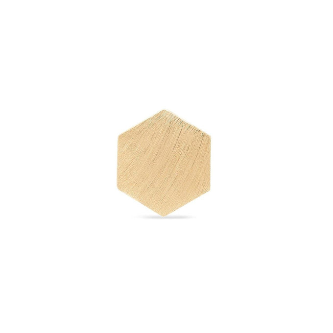 bluboho-Honeysuckle Hexagon Earring - 14k Yellow Gold-Single Earring