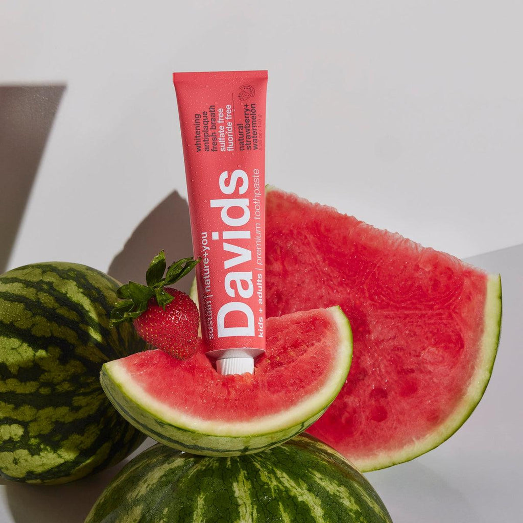 Davids-Davids Kids+Adults Strawberry+Watermelon toothpaste-