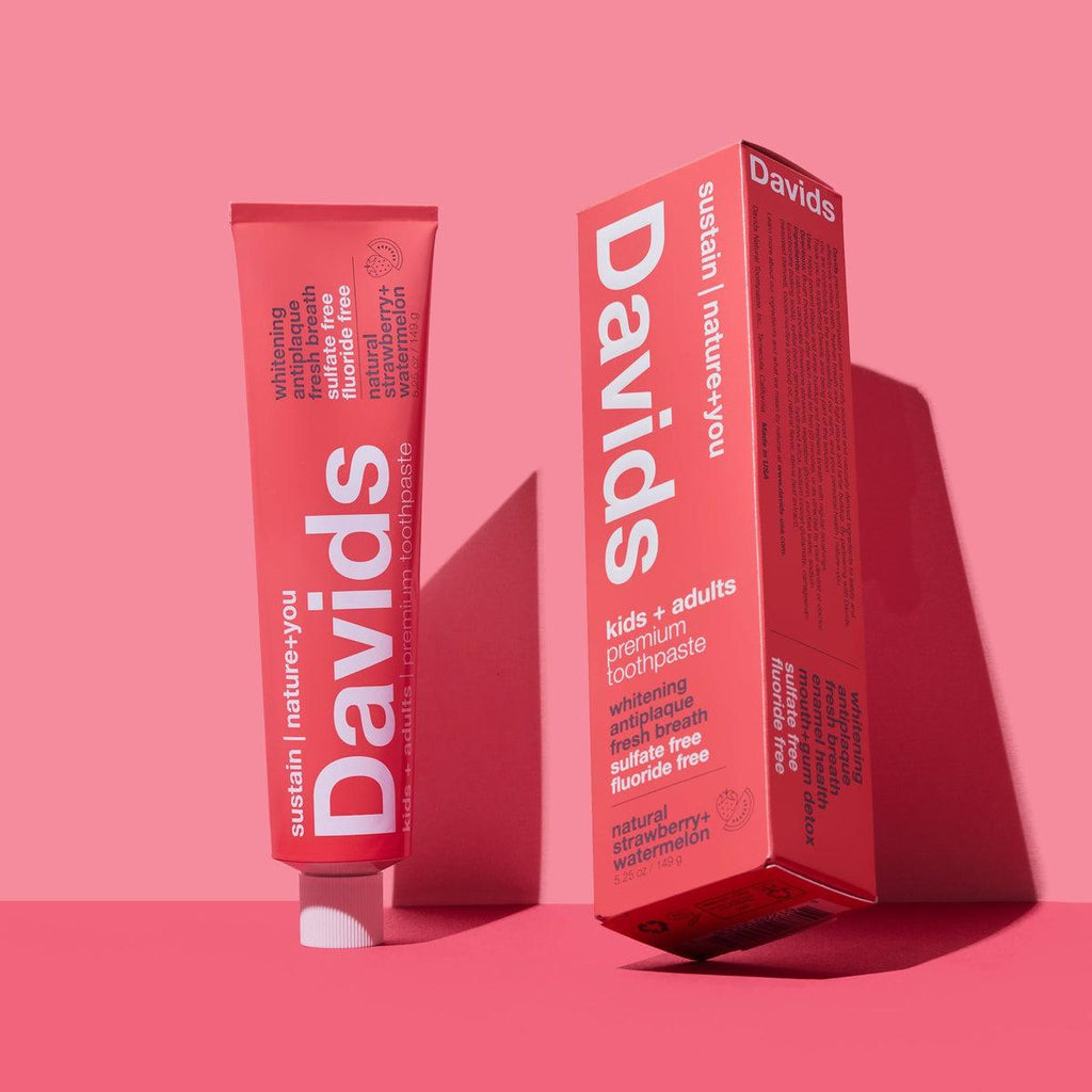 Davids-Davids Kids+Adults Strawberry+Watermelon toothpaste-