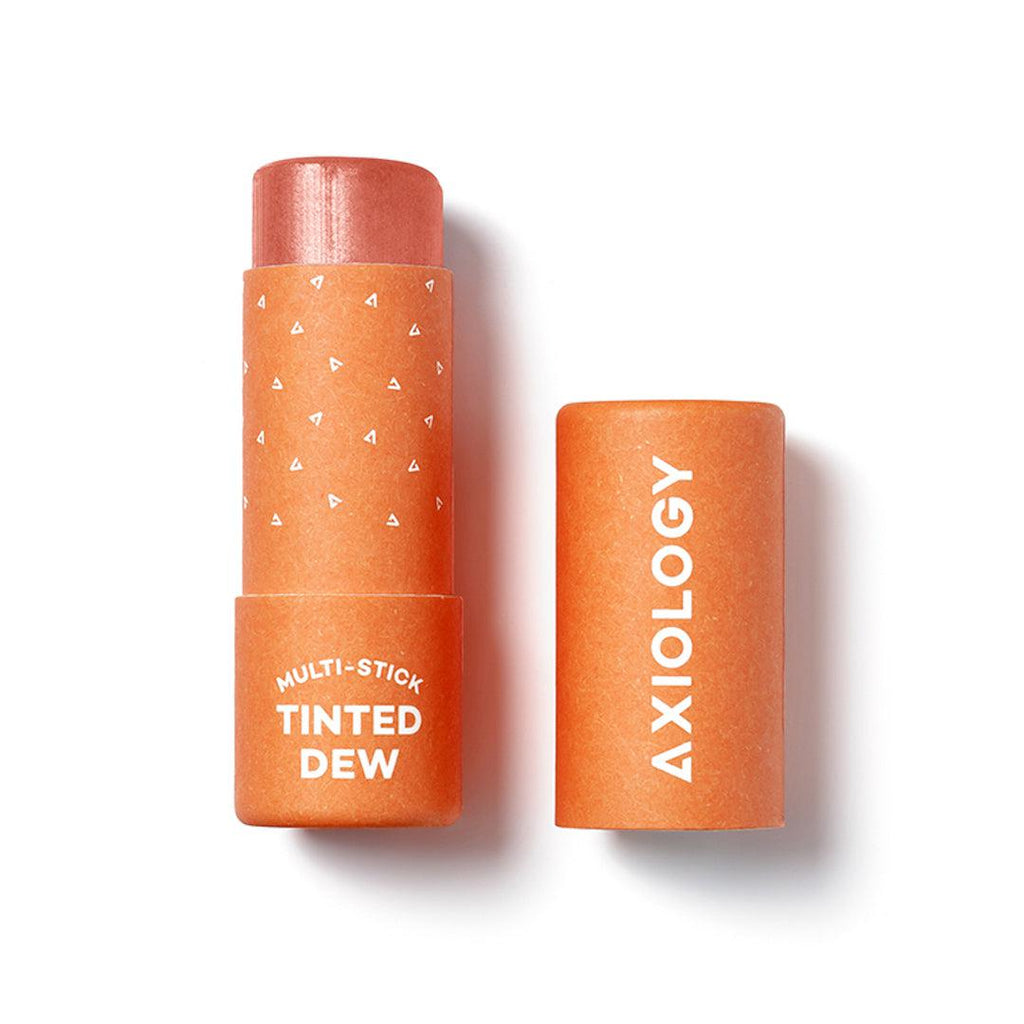 Axiology-Multi Stick Tinted Dew-Radiance - Sheer coral with a warm glow-