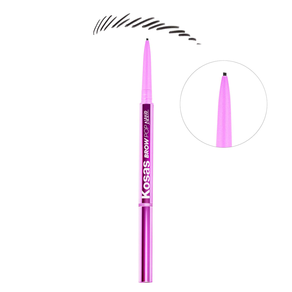 Kosas-Brow Pop Nano Ultra-Fine Detailing Pencil-Makeup-BlackVessel2-The Detox Market | Black