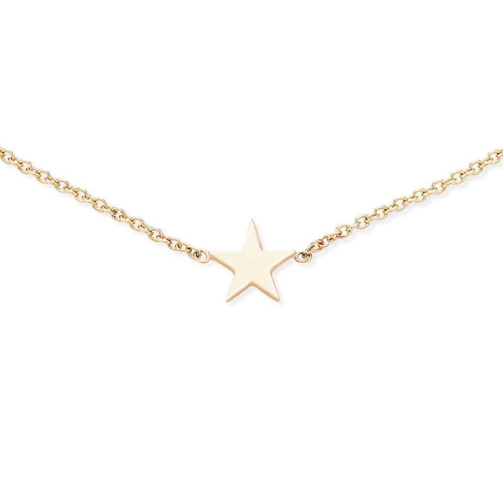bluboho-Everyday Little Stella Star Bracelet - 14k Yellow Gold-yellow gold