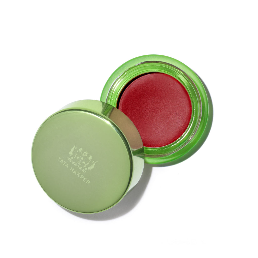 Cream Blush - Makeup - Tata Harper - Naughty-Cream-Blush-PDP-2022 - The Detox Market | Naughty - ruby red with a satin finish