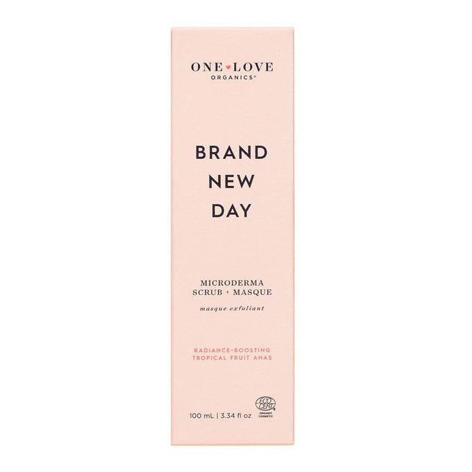 One Love Organics-Brand New Day Microderma Scrub + Masque, 3.4oz-