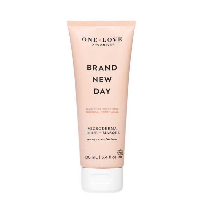One Love Organics-Brand New Day Microderma Scrub + Masque, 3.4oz-