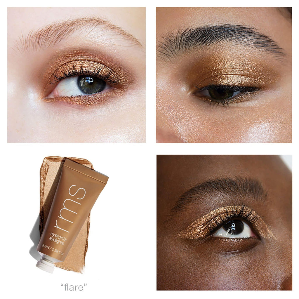 RMS Beauty-Eyelights Cream Eyeshadow-Makeup-RMS_EL4_EYELIGHTS_FLARE_816248025039_EYE_SWATCH-The Detox Market | 