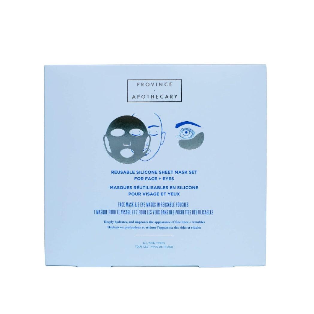 Province Apothecary-Reusable Silicone Sheet Mask Set For Eyes and Face-