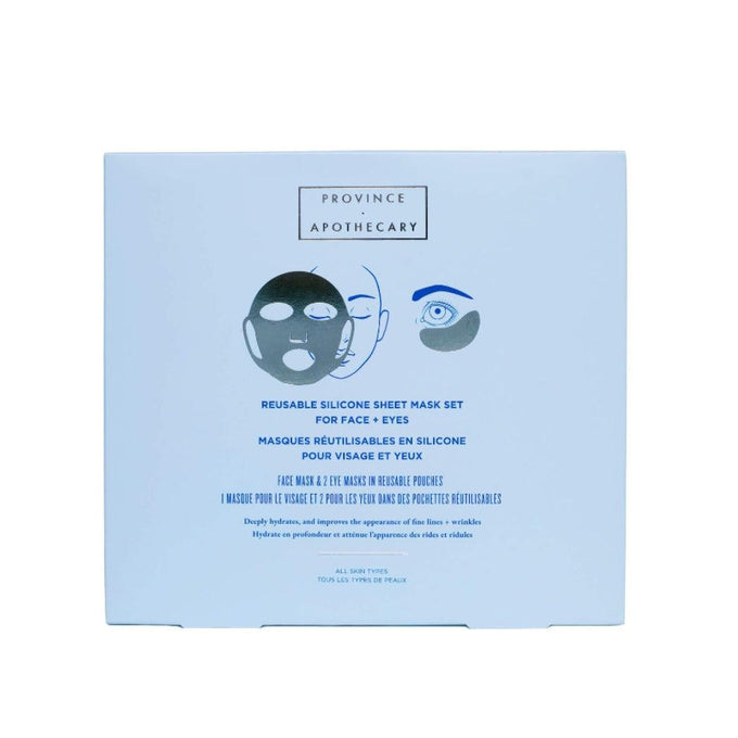 Province Apothecary-Reusable Silicone Sheet Mask Set For Eyes and Face-