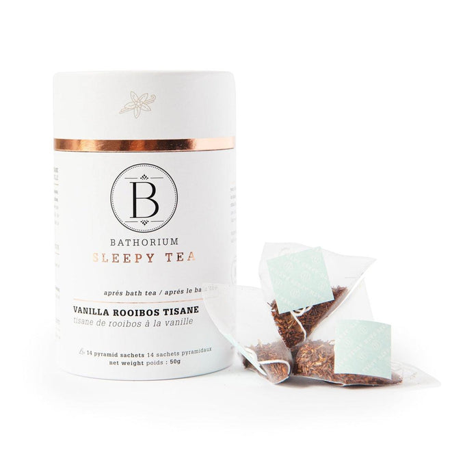 Bathorium-Après Bath Sleepy Time Pyramid Bagged Tea: Vanilla Roobios Tisane---