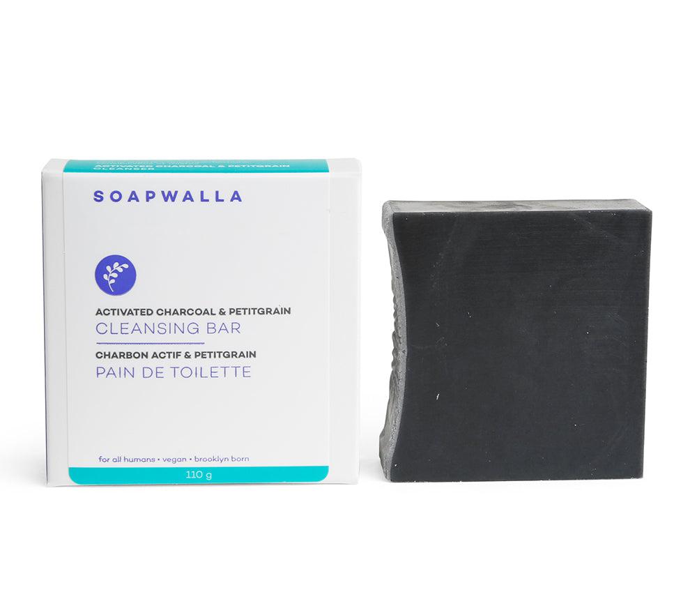 Soapwalla-Activated Charcoal and Petitgrain Soap Bar-Soapwalla - Charcoal Soap Bar--