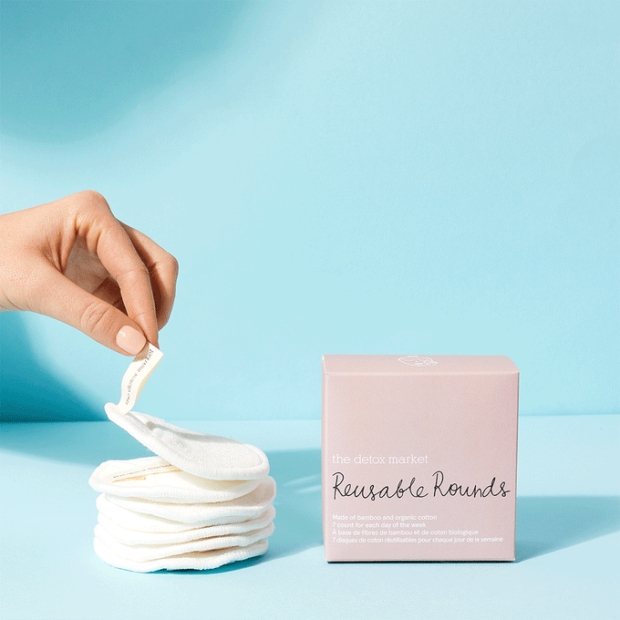 reusable bamboo cotton rounds